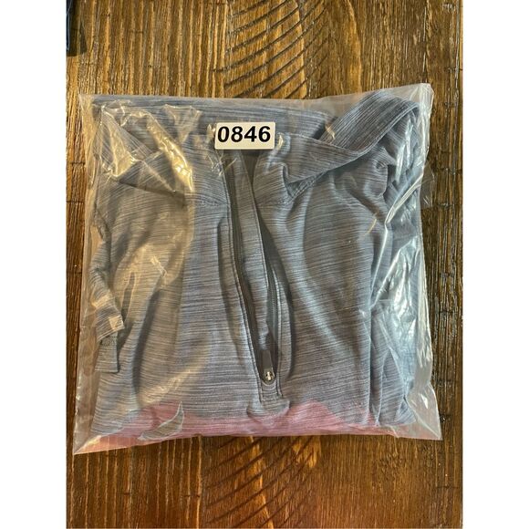 Nike Collared Shirt Men XL Gray Long Sleeve Dri Fit Quarter Zip Pullover Athleti - Picture 8 of 8